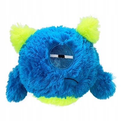 Des monstres en peluche d'Halloween en peluche verte avec une boule en PVC à l'intérieur