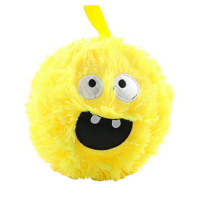 24' de diamètre gonflable Funny Face Boule à poils avec des yeux Polyester Peau extérieure pour le plaisir
