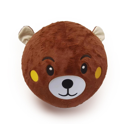 Ballon gonflable en polyester à l'ours panda poilu de 9&quot; de diamètre pour enfants