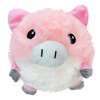 Softball poupée en peluche de cochon de dessin animé gonflable conçue avec du matériau de boule interne PVC