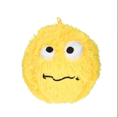Embroidery du logo 23cm Boule floue avec visage souriant OEM/ODM Embroidery du logo acceptable