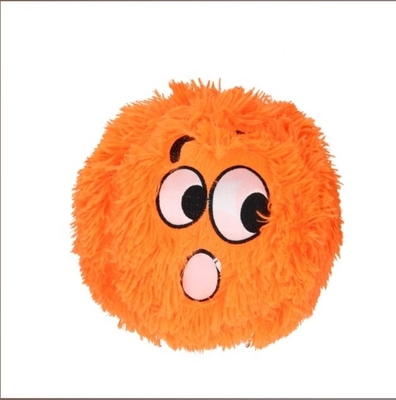 Embroidery du logo 23cm Boule floue avec visage souriant OEM/ODM Embroidery du logo acceptable