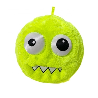 Embroidery du logo 23cm Boule floue avec visage souriant OEM/ODM Embroidery du logo acceptable