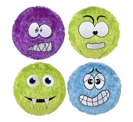 Polyester Matériau de peau extérieure Tissu de visage fou couvert de boule mouillée 16 &quot;pour l'assortiment