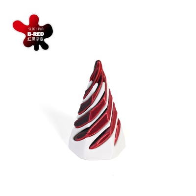 PLA 3D imprimé Illusions de fil de vortex passer à travers la pyramide Fidget Jouet pour enfants et adultes