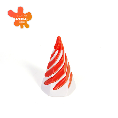 PLA 3D imprimé Illusions de fil de vortex passer à travers la pyramide Fidget Jouet pour enfants et adultes