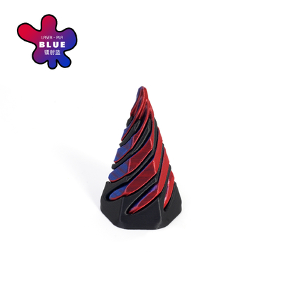 PLA 3D imprimé Illusions de fil de vortex passer à travers la pyramide Fidget Jouet pour enfants et adultes