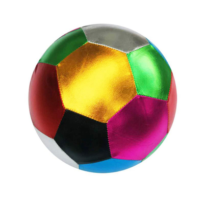 Unisexe assortiment de tissus métalliques rebondissants boules gonflables de jouets violet or et vert
