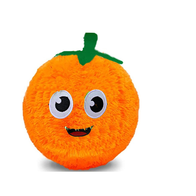 Animaux en peluche de 10 pouces à l'ananas jaune avec boule intérieure en PVC et peau extérieure en polyester