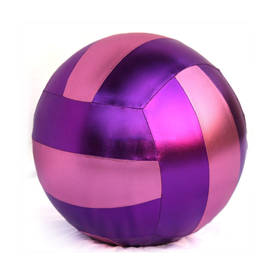 100g-600g OEM ODM Accepté Boules de plage gonflables avec une surface en tissu métallique colorée