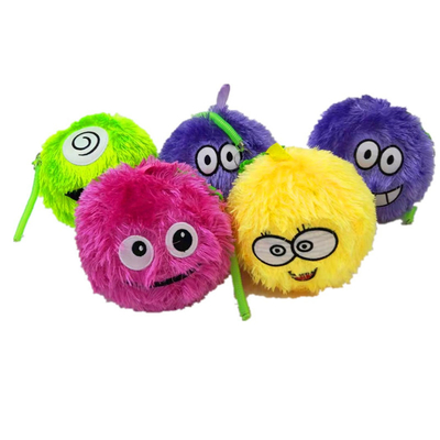 Boule peluche émotif 15 cm Boule peluche émotions Tassel Boule intérieure Matériau PVC 15 cm