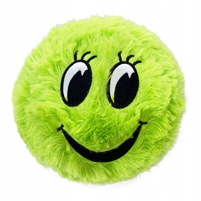 Matériau de la boule intérieure PVC Plush Rainbow Face Mascotte de la boule de fourrure pour les exigences personnalisées
