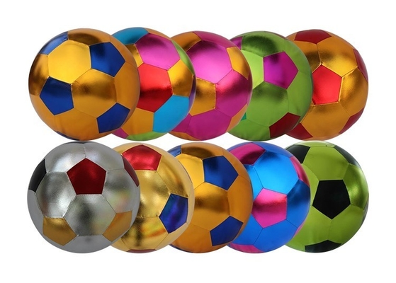 Boule de jouet de plage gonflable en tissu brillant de 40 cm de diamètre OEM ODM accepté