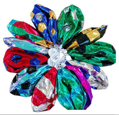 Boule de jouet de plage gonflable en tissu brillant de 40 cm de diamètre OEM ODM accepté