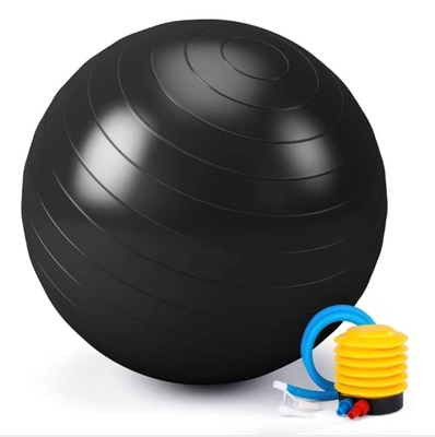 Disponible OEM 55cm PVC anti-éclatement Gym Exercice de Yoga Ball avec pompe à air et coloré