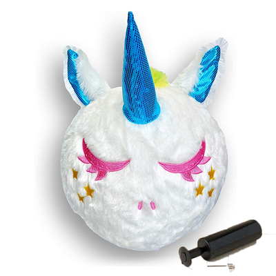 9' de diamètre Jouets de Noël Unicorn Plush Ball pour soulager le stress