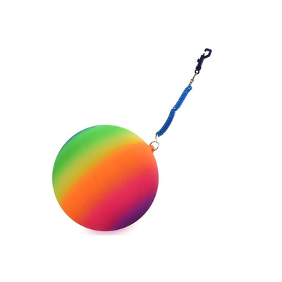 Boule en néon arc-en-ciel de 10 pouces avec clés personnalisées