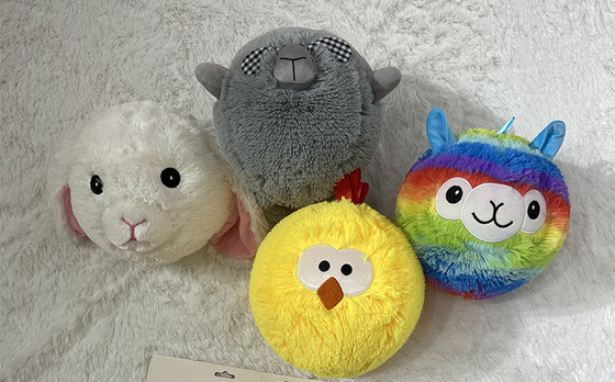 Adorable petit poulet de Pâques rond jouet en peluche pour les enfants 5-7 ans