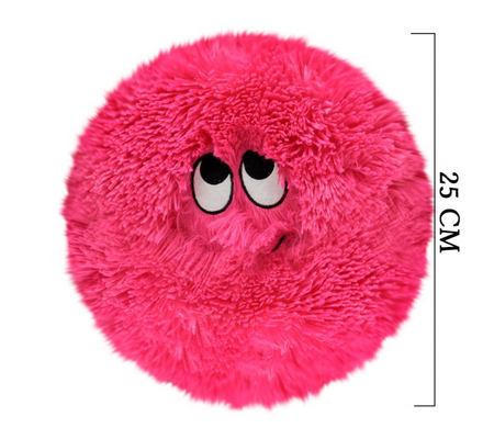 Boule à sauter Emoji gonflable personnage doux Plush Boule drôle de visage poilu Neon Emoj Boule