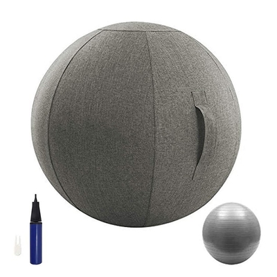 Matériau de lin Couverture de balle de yoga pour le bureau Salle de gym Balance d'exercice Boule gonflable en PVC