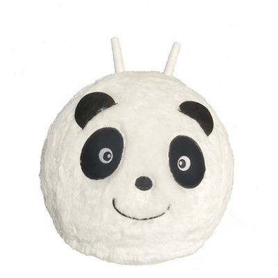 Balle de saut unisexe essentielle avec couverture en peluche et design arc-en-ciel