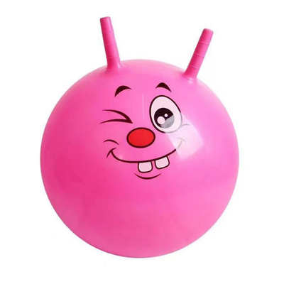 Balle de saut unisexe essentielle avec couverture en peluche et design arc-en-ciel