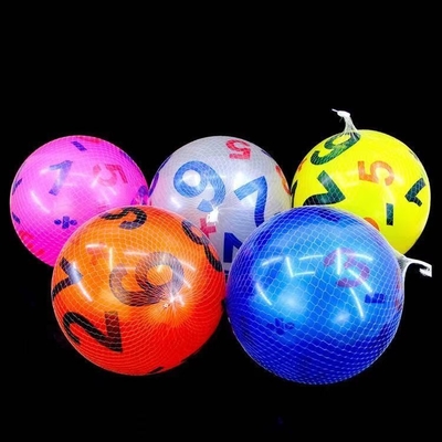 Impression en relief 8 pouces ballon gonflable de football pour les enfants Sports Ballon de plage Jouets de piscine PVC