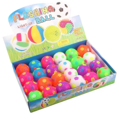 6.5CM/7.5CM LED Flashing Light Boule épineuse Parfaite pour les célébrations d'éclairage des enfants