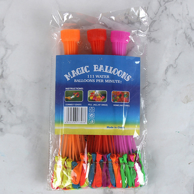 Jouet de ballon d'eau unisexe 111 pièces 3 paquets Ballons d'eau pour le divertissement en plein air