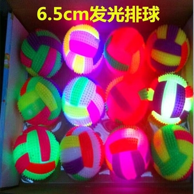 EN71 Constructeur sensoriel certifié Light Up LED Spiky Squeaking Bouncy Ball 6,5 cm/7,5 cm