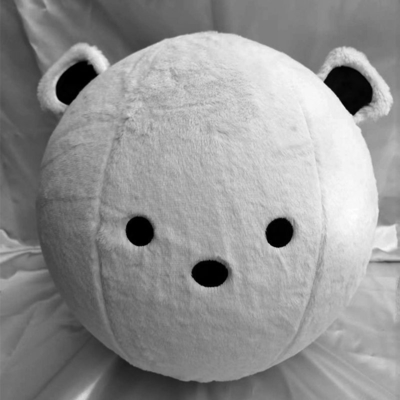Soulagement du stress Boule de trottinette pelucheuse avec couverture en peluche Polyester Matériau de peau externe