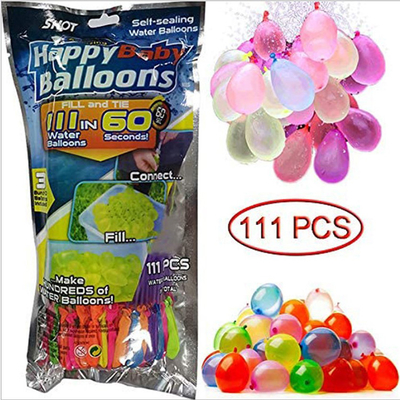 Ballons de fête tropicaux Ballons d'eau auto-collants 3 packs pour une tranche d'âge de 5 à 7 ans