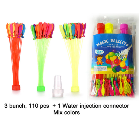 Ballons de fête tropicaux Ballons d'eau auto-collants 3 packs pour une tranche d'âge de 5 à 7 ans