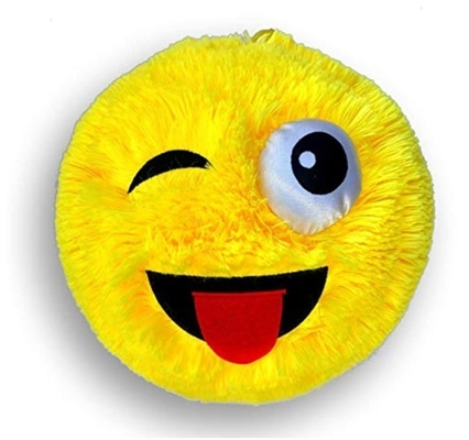 Unisexe style 9 &quot;Face amusante gonflable Boule de pied à poils avec des yeux gros Bouncy Cuddle Buddies