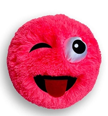 Unisexe style 9 &quot;Face amusante gonflable Boule de pied à poils avec des yeux gros Bouncy Cuddle Buddies