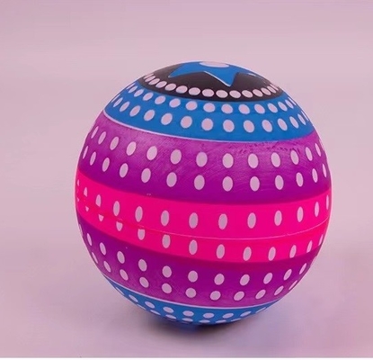 Logo personnalisé Couleur vive Impression complète Boule de jouet en vinyle PVC pour le plaisir extérieur et intérieur