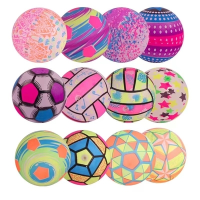Logo personnalisé Couleur vive Impression complète Boule de jouet en vinyle PVC pour le plaisir extérieur et intérieur
