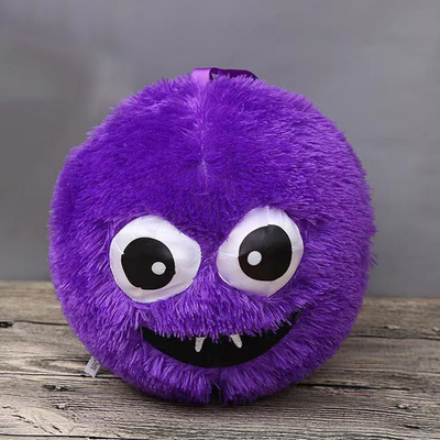 Boule de peluche mouillée de 9 pouces, visage fou, peluche, petits monstres, jouet moelleux.