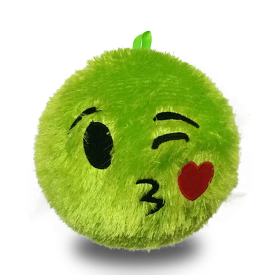 Unisexe poilus Joyeux et laids Visages Plush Jouet Ballon gonflable Tissu de rebond Ballon en PVC