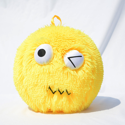 Ballons en peluche à fourrure pour poupées personnalisées Jouets de stress couverts de tissu de PVC géant