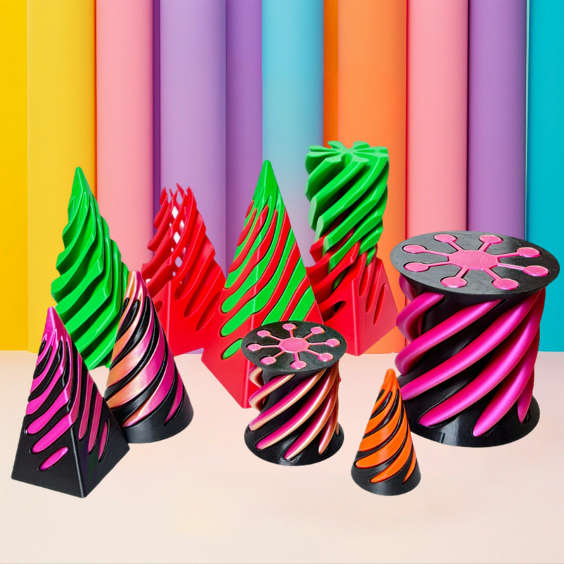 3D Imprimé Fidget Jouet Plastic Pla Spirale Pyramide cône Impossible Fidget cône pour le unisexe