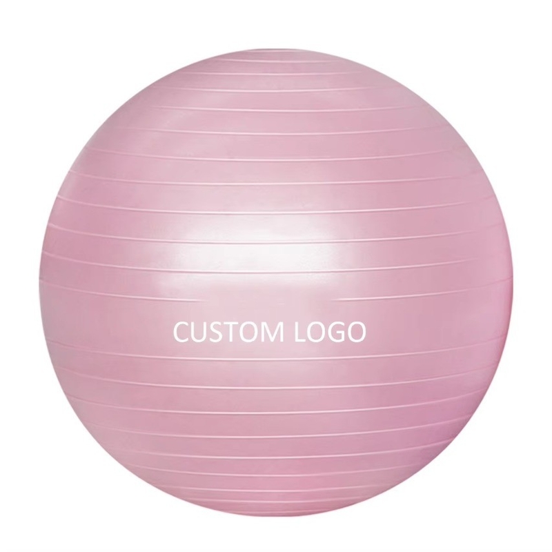 Disponible OEM 55cm PVC anti-éclatement Gym Exercice de Yoga Ball avec pompe à air et coloré